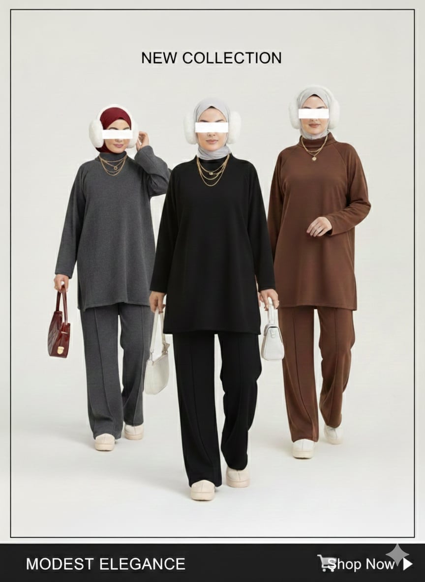 Ensemble Femme Modest – Haut + Pantalon Confort (Collection 2026)