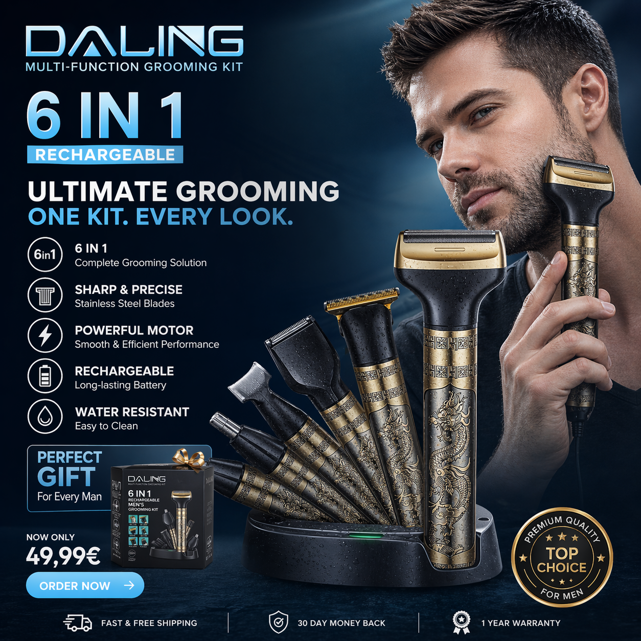 Dailing Kit Tondeuse 6 en 1