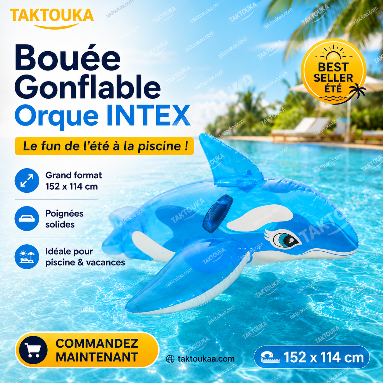 Bouée Gonflable Orque INTEX