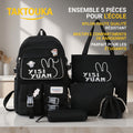 Ensemble Scolaire 5 Pièces, Sac à Dos et Accessoires