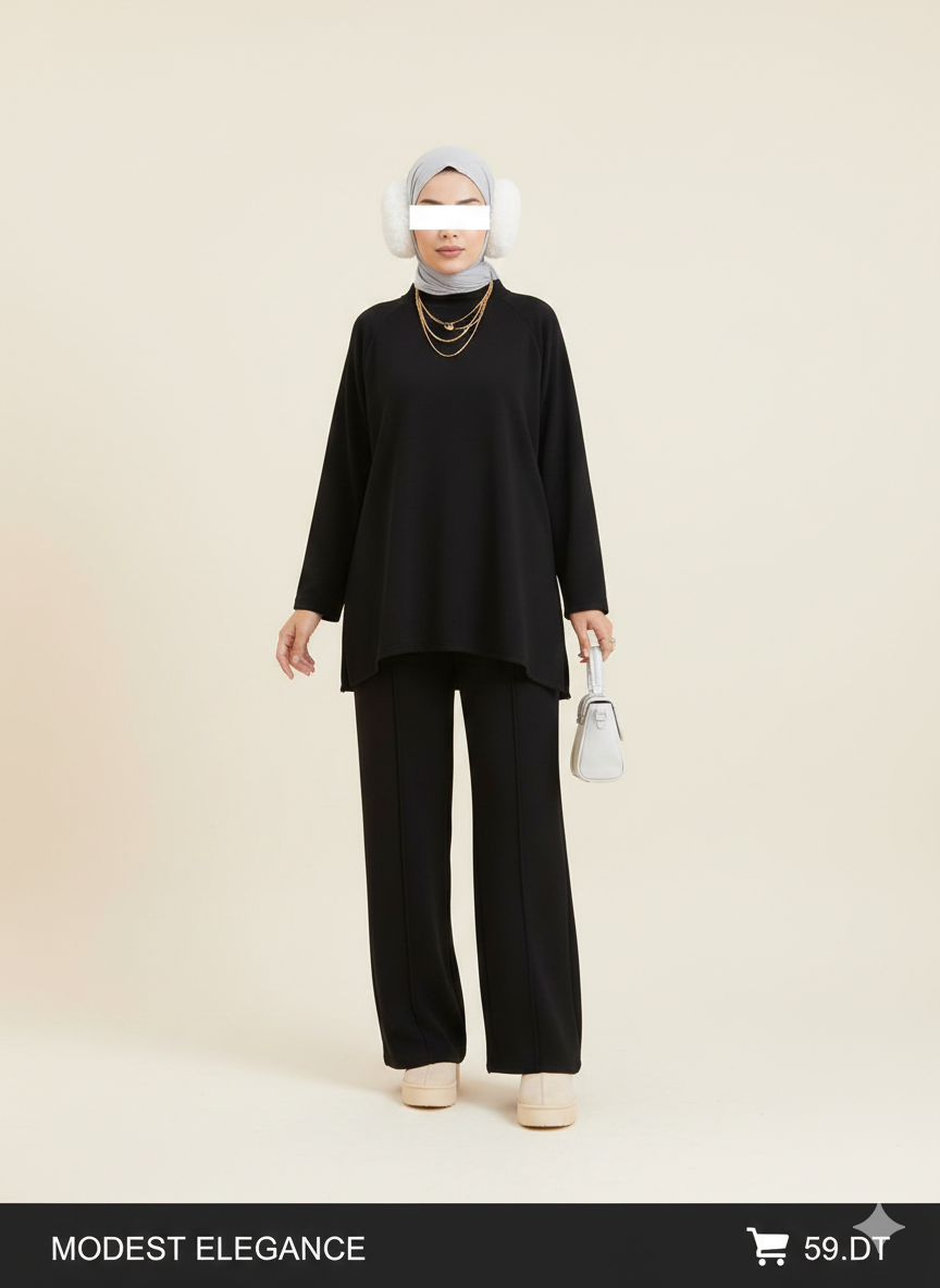 Ensemble Femme Modest – Haut + Pantalon Confort (Collection 2026)