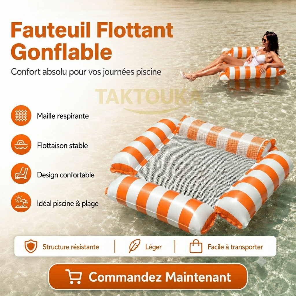 Hamac Flottant Gonflable 4 tubes