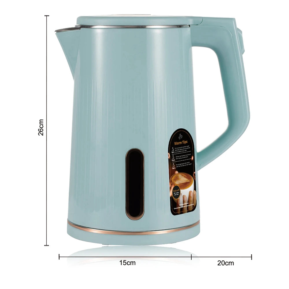 RAF 1500w Portable 2.5L Grande Capacité Bouilloire Électrique Automatique Maison Thé Eau Cuiseur avec Intérieur Sans BPA et Lampe Led