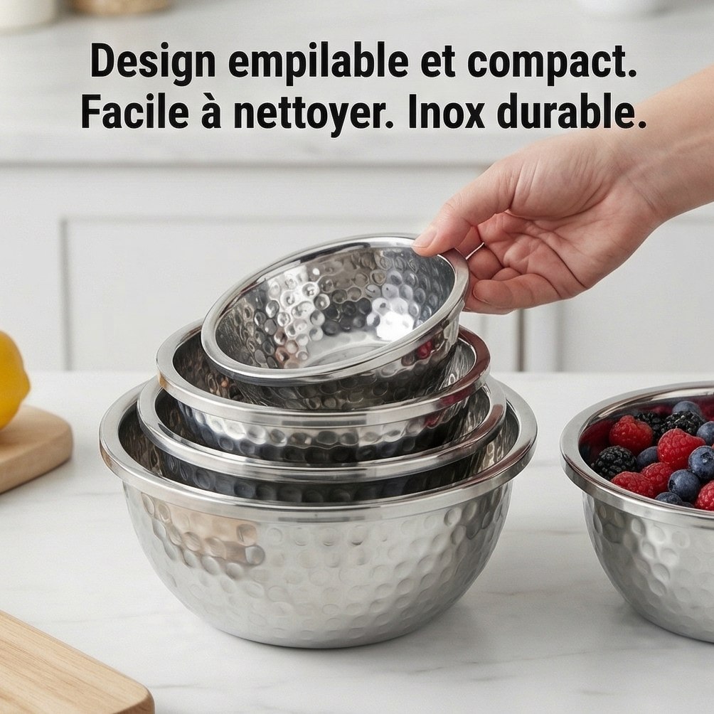 5 Bols Menagers Martele