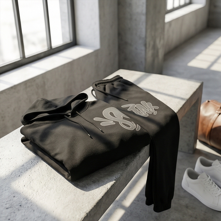 🖤 Tenue Lightweight – Hoodie + Pantalon cotton